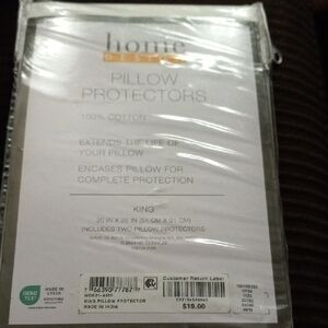 DESOTO White Pillow Protectors Set